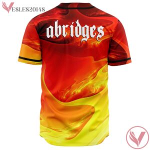 Fiery Flame Abstract Seleste Custom Jersey - Vesles2014s 1