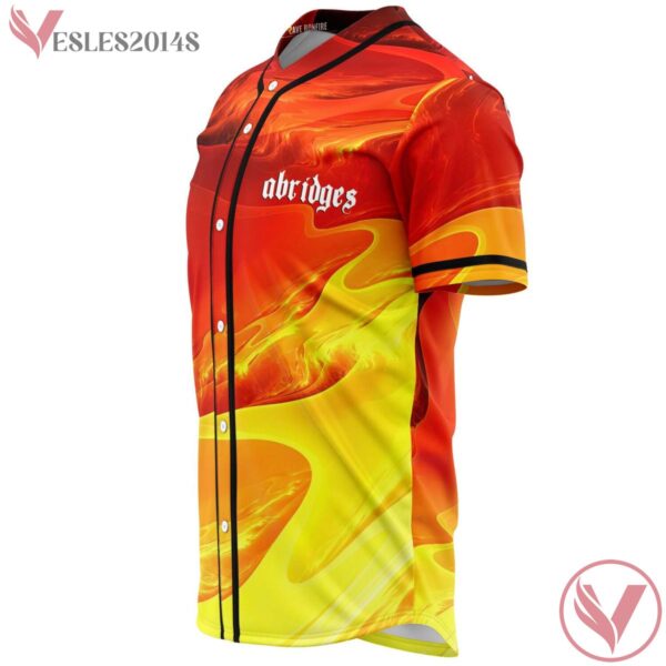 Fiery Flame Abstract Seleste Custom Jersey - Vesles2014s 2