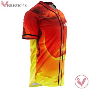 Fiery Flame Abstract Seleste Custom Jersey - Vesles2014s 3