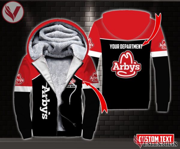 Fleece Arby's Uniform Custom Clothes Style 1, Unique Gifts For Employee - Vesles2014s