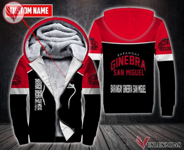 Fleece Barangay Ginebra San Miguel Uniform Custom Clothes, Unique Gifts For Employee - Vesles2014s