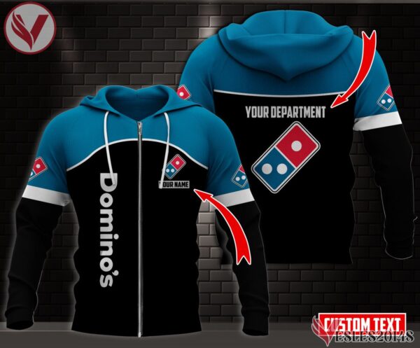 Fleece Domino's Pizza Uniform Custom Clothes Style 7, Unique Gifts For Employee - Vesles2014s 2