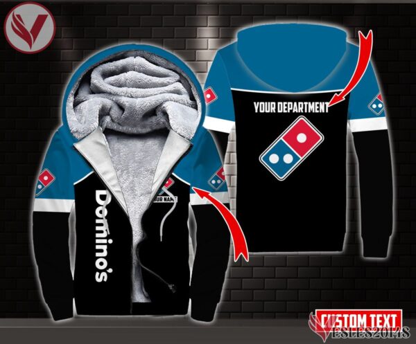 Fleece Domino's Pizza Uniform Custom Clothes Style 7, Unique Gifts For Employee - Vesles2014s