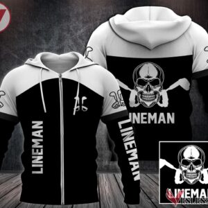 Fleece Lineman Uniform Custom Clothes, Unique Gifts For Employee - Vesles2014s 2