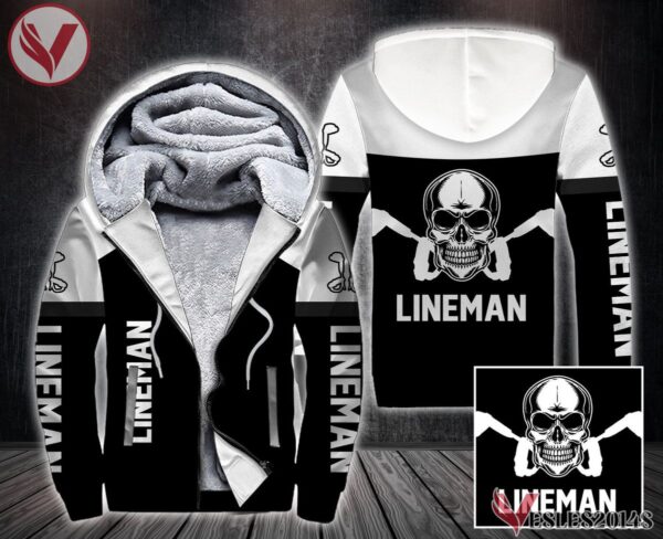 Fleece Lineman Uniform Custom Clothes, Unique Gifts For Employee - Vesles2014s