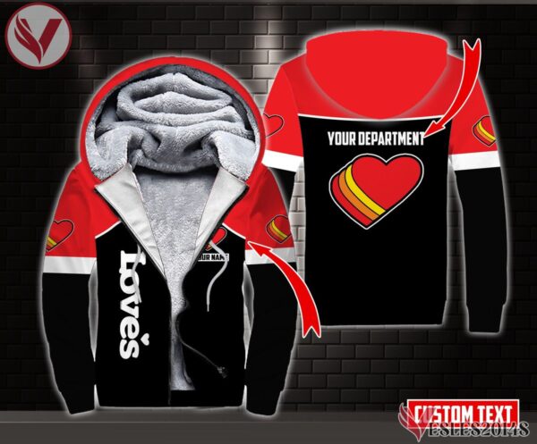 Fleece Love's Uniform Custom Clothes Style 2, Unique Gifts For Employee - Vesles2014s