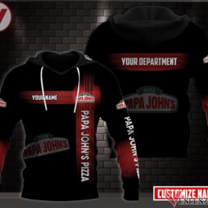 Fleece Papa John's Pizza Uniform Custom Clothes Style 1, Unique Gifts For Employee - Vesles2014s 1