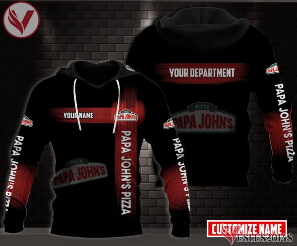 Fleece Papa John's Pizza Uniform Custom Clothes Style 1, Unique Gifts For Employee - Vesles2014s 1