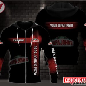 Fleece Papa John's Pizza Uniform Custom Clothes Style 1, Unique Gifts For Employee - Vesles2014s 2