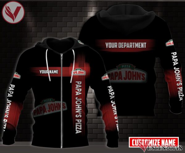 Fleece Papa John's Pizza Uniform Custom Clothes Style 1, Unique Gifts For Employee - Vesles2014s 2
