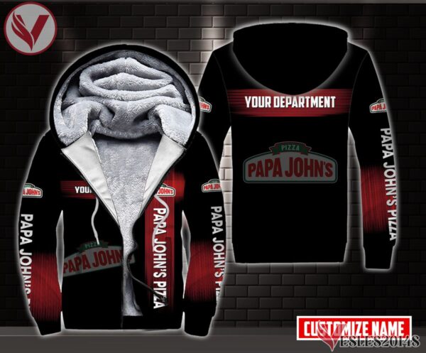 Fleece Papa John's Pizza Uniform Custom Clothes Style 1, Unique Gifts For Employee - Vesles2014s
