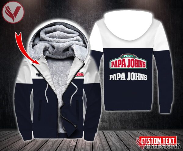 Fleece Papa John's Pizza Uniform Custom Clothes, Unique Gifts For Employee - Vesles2014s