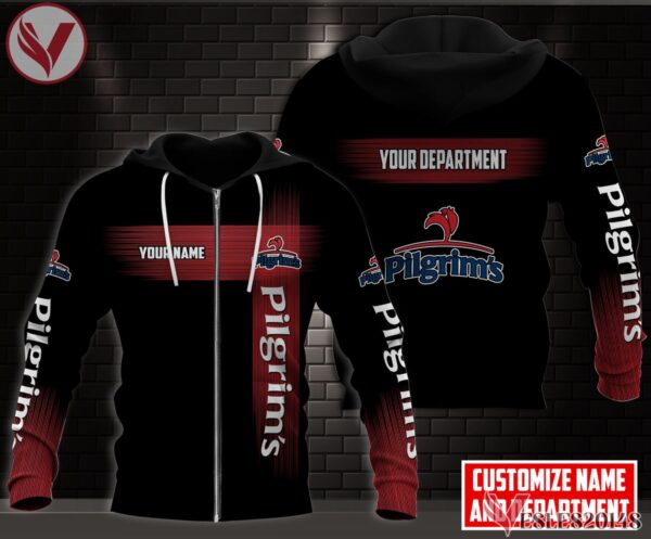 Fleece Pilgrim's Pride Uniform Custom Clothes Style 1, Unique Gifts For Employee - Vesles2014s 2