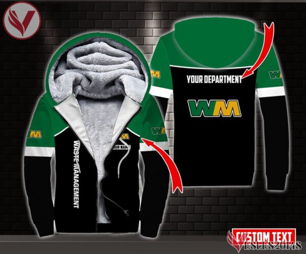 Fleece Waste Management Uniform Custom Clothes, Unique Gifts For Employee - Vesles2014s