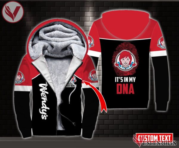 Fleece Wendy's Uniform Custom Clothes Style 12, Unique Gifts For Employee - Vesles2014s