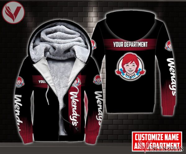 Fleece Wendy's Uniform Custom Clothes Style 13, Unique Gifts For Employee - Vesles2014s