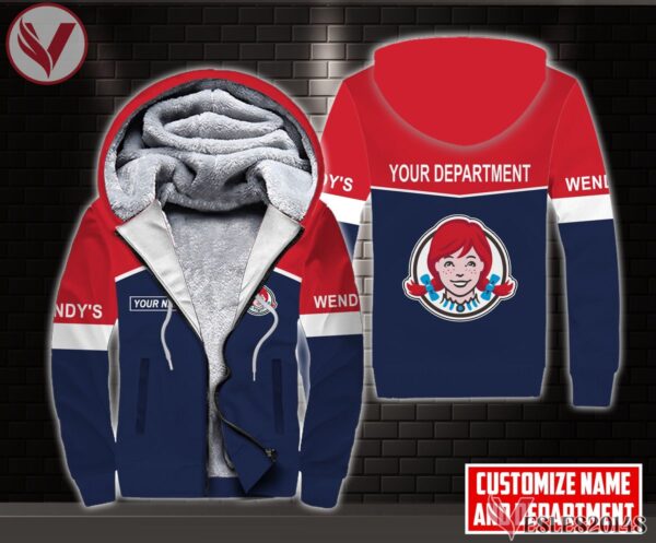 Fleece Wendy's Uniform Custom Clothes Style 18, Unique Gifts For Employee - Vesles2014s