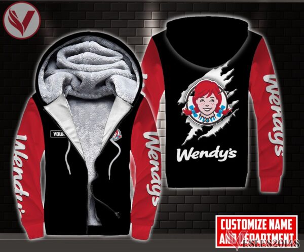 Fleece Wendy's Uniform Custom Clothes Style 19, Unique Gifts For Employee - Vesles2014s