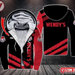 Fleece Wendy's Uniform Custom Clothes Style 3, Unique Gifts For Employee - Vesles2014s