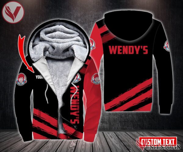 Fleece Wendy's Uniform Custom Clothes Style 3, Unique Gifts For Employee - Vesles2014s