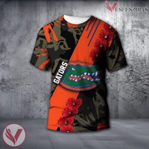Florida Gators NCAA With Red Poppy Flower 3D Shirt, Unique Gift For Fans - Vesles2014S