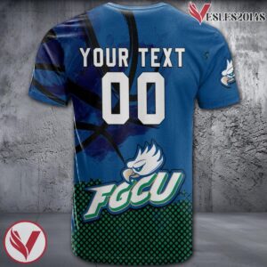 Florida Gulf Coast Eagles Basketball Grunge Pattern Unique Personalized T Shirts - Vesles2014S 1