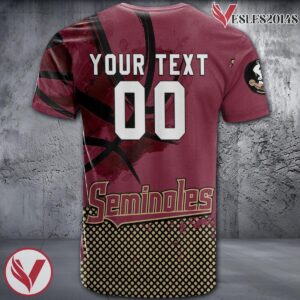 Florida State Seminoles Basketball Grunge Pattern Unique Personalized T Shirts - Vesles2014S 1