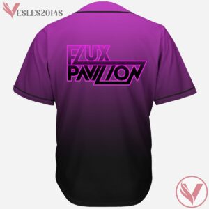 Flux Pavilion Purple Gradient Rave Baseball Jersey For EDM Festivals - Vesles2014s 1