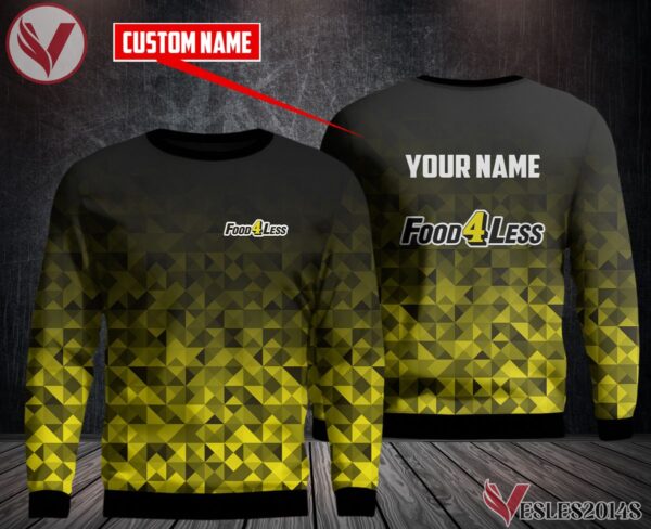 Food 4 Less Uniform Custom Clothes, Unique Gifts For Employee - Vesles2014s 3