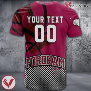 Fordham Rams Basketball Grunge Pattern Unique Personalized T Shirts - Vesles2014S 1