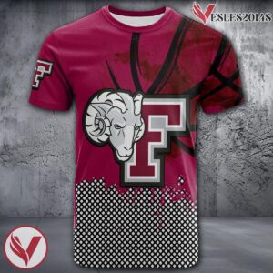 Fordham Rams Basketball Grunge Pattern Unique Personalized T Shirts - Vesles2014S