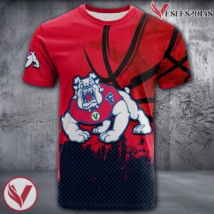 Fresno State Bulldogs Basketball Grunge Pattern Unique Personalized T Shirts - Vesles2014S
