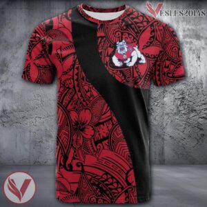 Fresno State Bulldogs NCAA Polynesian Pattern Shirt, Unique Gifts For Fans - Vesles2014s