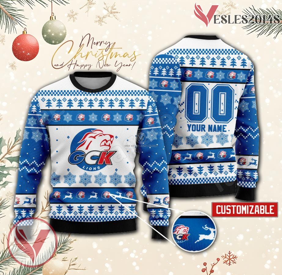 GCK Lions Hockey Custom Ugly Christmas Sweater, Unique Gift For Fans - Vesles2014s