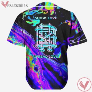 GRIZ Logo Oil Slick Acid Trippin Baseball Jersey For EDM Festivals - Vesles2014s 1