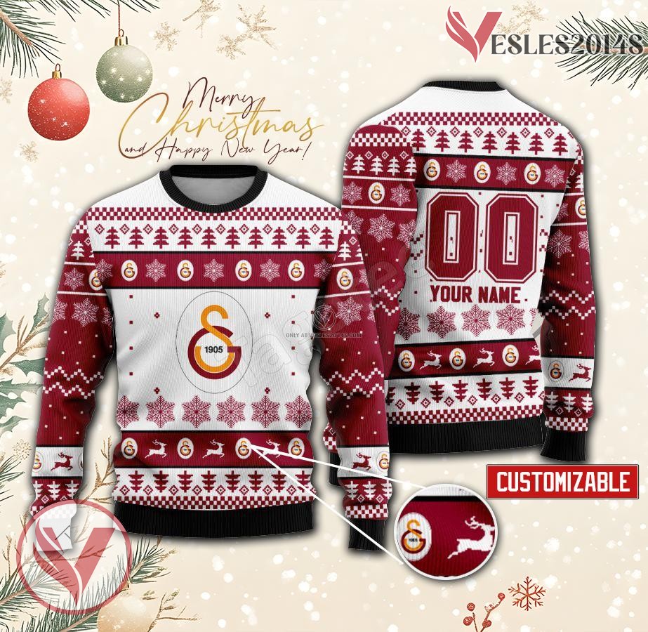 Galatasaray Women Volleyball Custom Ugly Christmas Sweater, Unique Gift For Fans - Vesles2014s