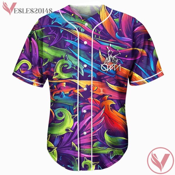 Ganja White Night Acid Psychedelic Baseball Jersey For EDM Festivals - Vesles2014s