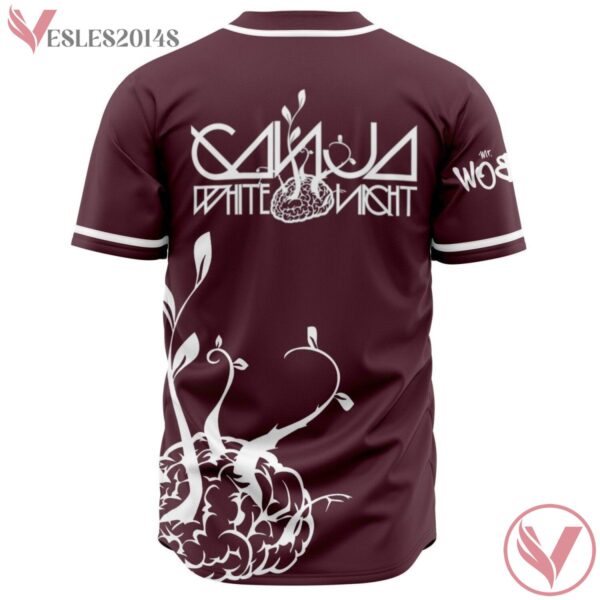 Ganja White Night Brown Baseball Jersey, Gift Ideas For EDM Lovers - Vesles2014s 1