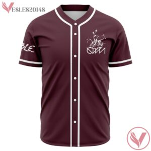 Ganja White Night Brown Baseball Jersey, Gift Ideas For EDM Lovers - Vesles2014s