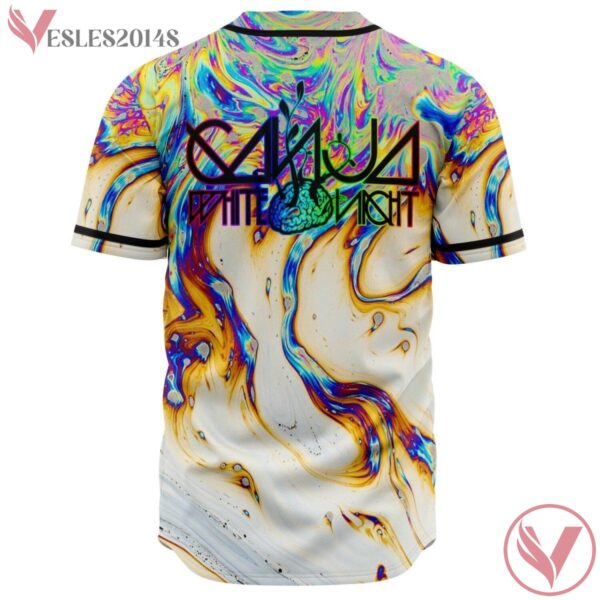 Ganja White Night Trippy Baseball Jersey For EDM Festivals - Vesles2014s 1