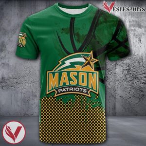 George Mason Patriots Basketball Grunge Pattern Unique Personalized T Shirts - Vesles2014S