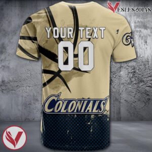 George Washington Colonials Basketball Grunge Pattern Unique Personalized T Shirts - Vesles2014S 1