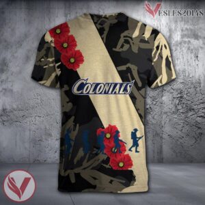 George Washington Colonials NCAA With Red Poppy Flower 3D Shirt, Unique Gift For Fans - Vesles2014S 1