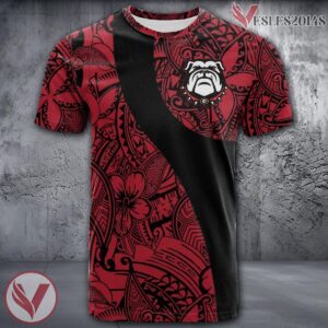 Georgia Bulldogs NCAA Polynesian Pattern Shirt, Unique Gifts For Fans - Vesles2014s