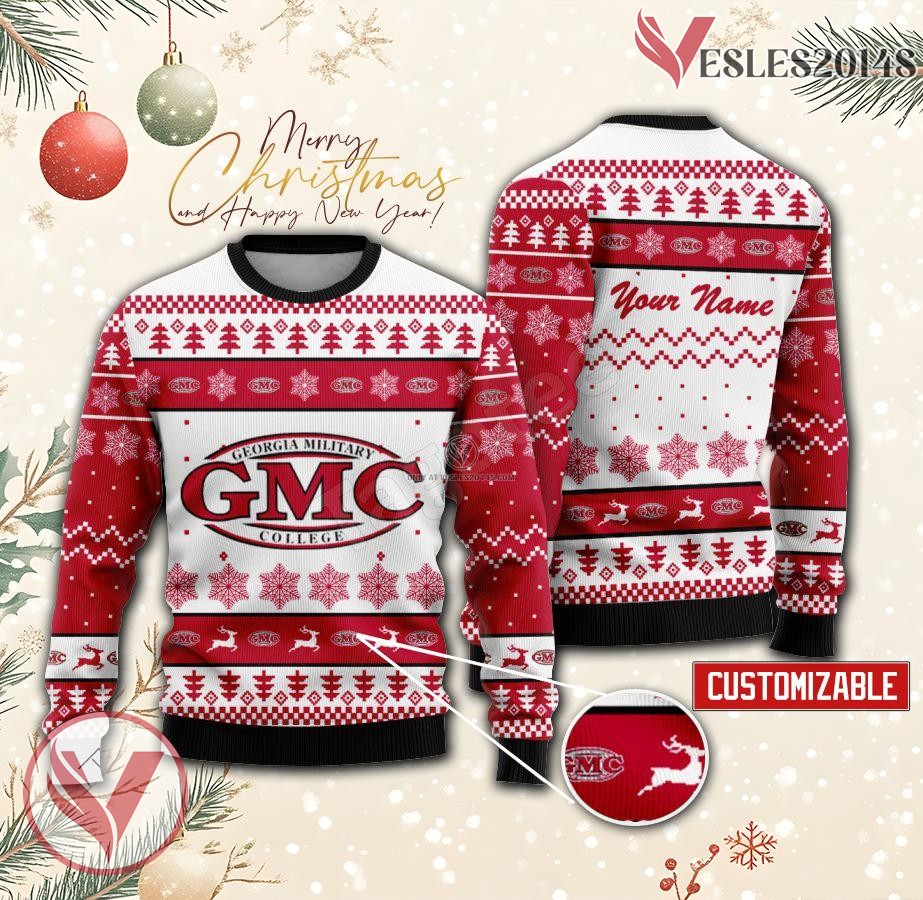 Georgia Military College - Albany Custom Ugly Christmas Sweater, Unique Gift For Fans - Vesles2014s
