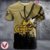 Georgia Tech Yellow Jackets Basketball Grunge Pattern Unique Personalized T Shirts - Vesles2014S