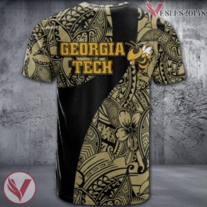 Georgia Tech Yellow Jackets NCAA Polynesian Pattern Shirt, Unique Gifts For Fans - Vesles2014s 1
