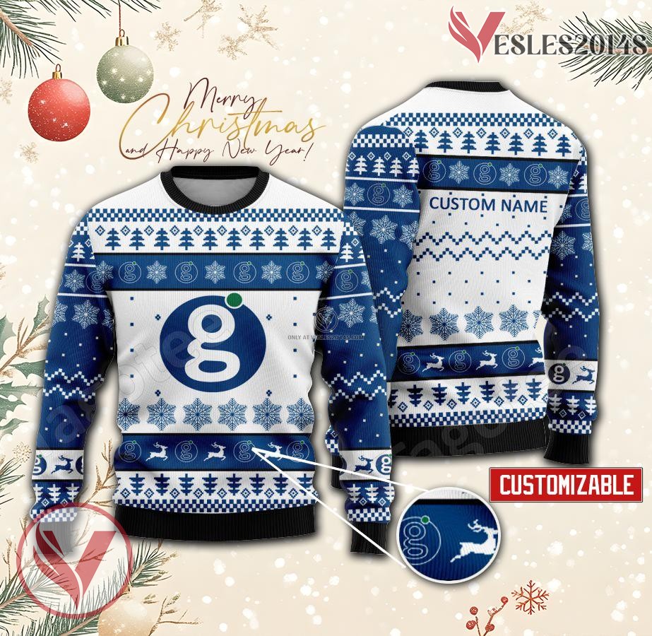 Global Payments Logo Personalized Ugly Christmas Sweater, Unique Gift For Fans - Vesles2014s
