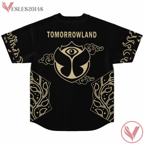 Gold Black Floral Line Pattern Tomorrowland Jersey shirt - Vesles2014s 1