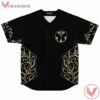Gold Black Floral Line Pattern Tomorrowland Jersey shirt - Vesles2014s